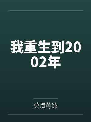 我重生到2002年封面